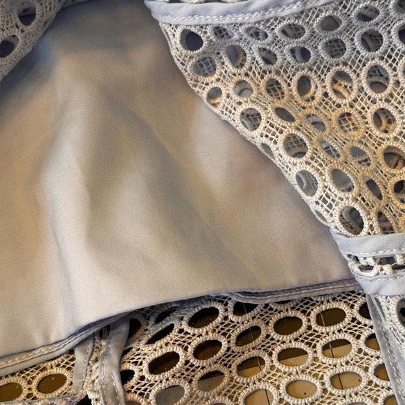 Bardot NWT Size 8 the Circle Lace in Steel Blue Midi Dress - Picture 14 of 14